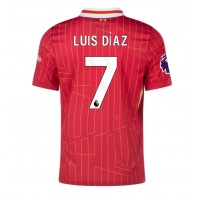 Liverpool Luis Diaz #7 Domáci futbalový dres 2024-25 Krátky Rukáv